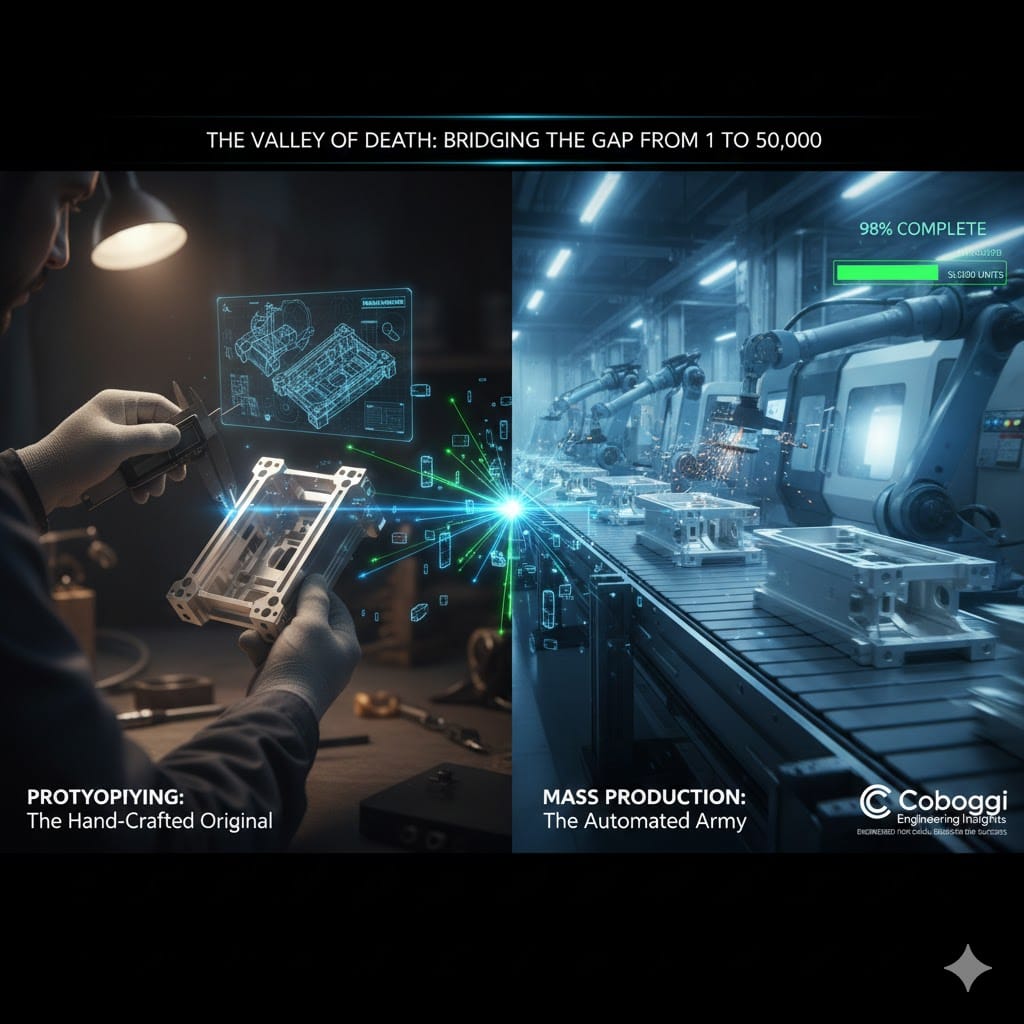 automated production line of same products