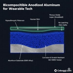 biocompatible anodized layer