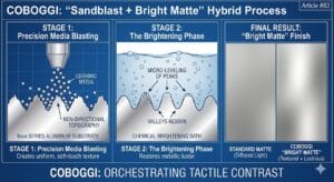 coboggi sandblast bright matte hybrid effect