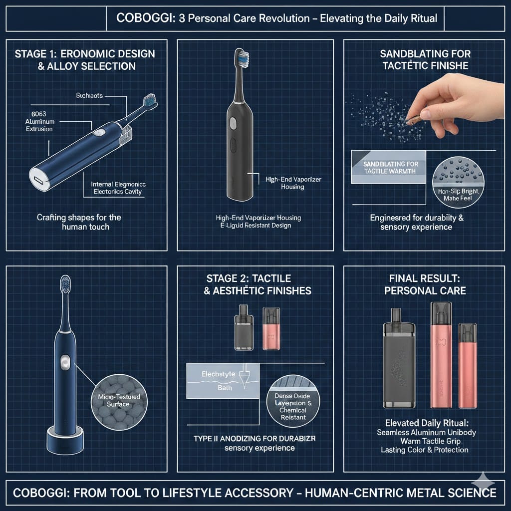 personal care aluminum finishing process