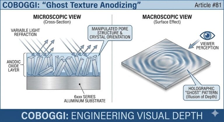 the surface treatment of ghost texture anodizing