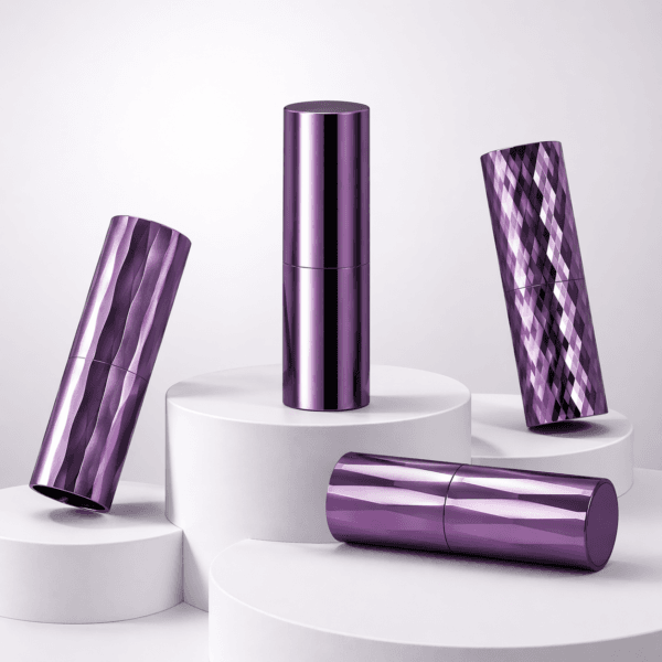 aluminum lipstick tube – purple