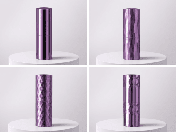aluminum lipstick tube – purple
