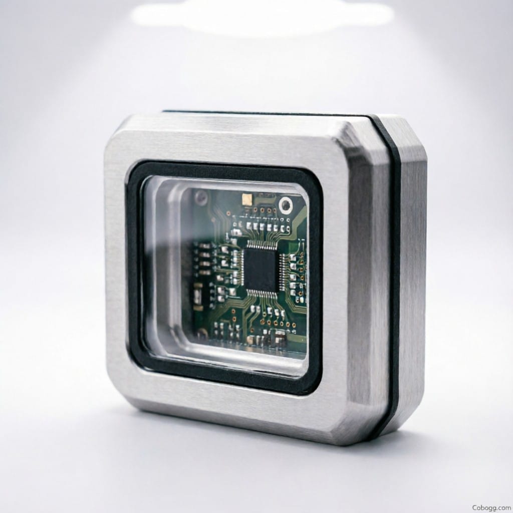Robotic laser etching on aluminum medical housing in cleanroom