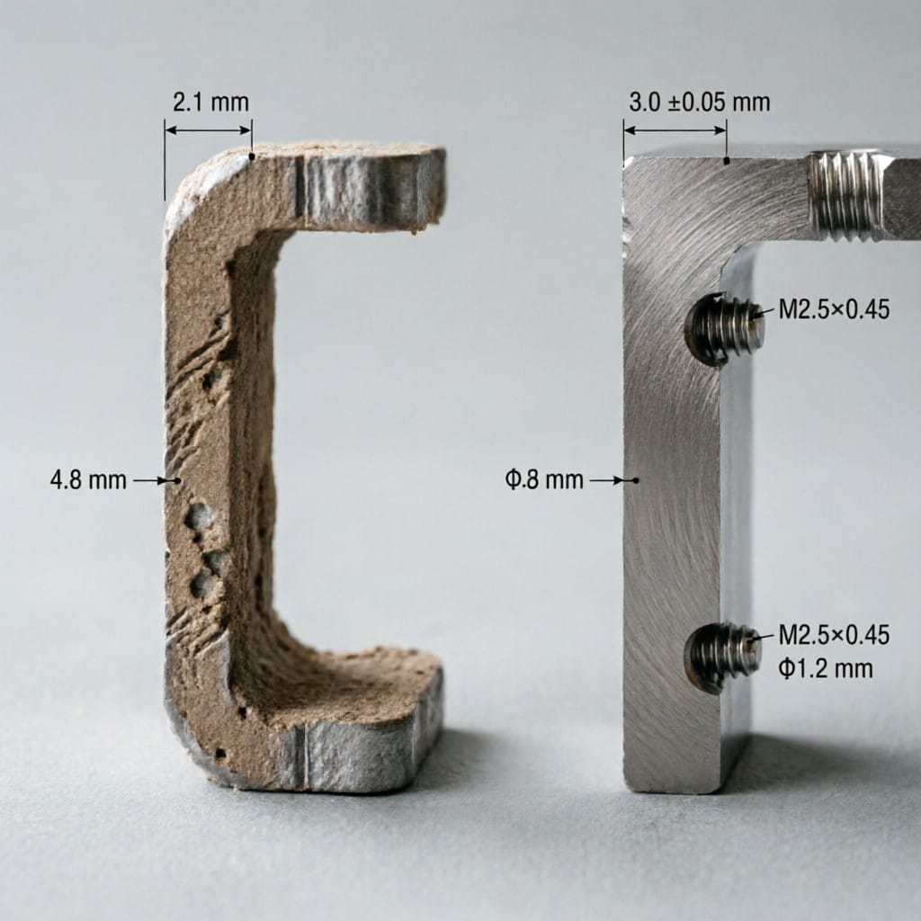Technical comparison of cast vs CNC aluminum HMI bezel structures