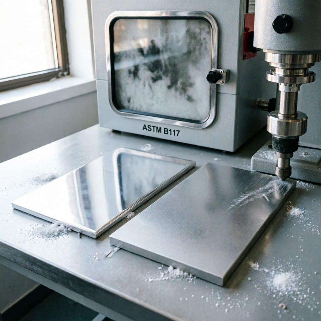 Type II vs Type III anodize testing under salt spray and abrasion