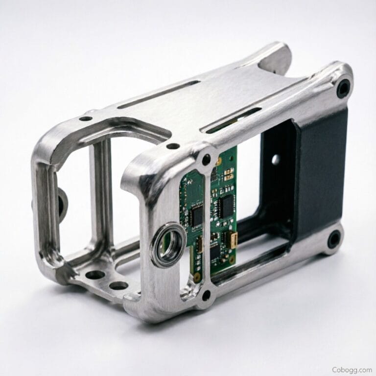 Lightweight aluminum drone frame made from high-strength 6061-T6 or 7075-T6 alloy
